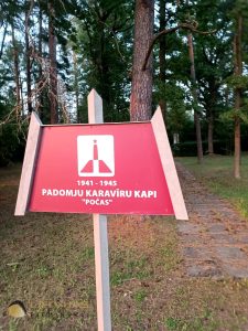 Jaunbērzes pagasts. Padomju karavīru kapi “Počas”