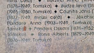 Piemiņas akmens 1940.-1949. gadā represētajiem ogrēniešiem