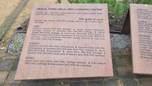 Piemiņas akmens 1940.-1949. gadā represētajiem ogrēniešiem