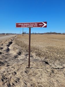 Uzvaras piemineklis 1. Liepājas pulka kaujas vietā 