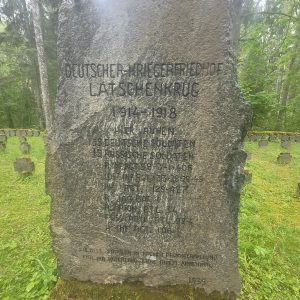 Pasaules kara kapsēta Soldatenfriedhof Latschenkrug/ Lāčukrogs