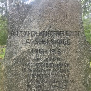 Pasaules kara kapsēta Soldatenfriedhof Latschenkrug/ Lāčukrogs