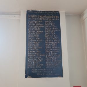 Ikšķiles luterāņu baznīcā piemiņas plāksne karā kritušajiem