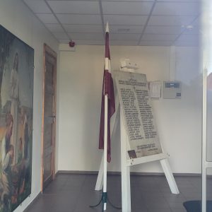 Salaspils luterāņu baznīcā piemiņas plāksne kritušajiem draudzes locekļiem