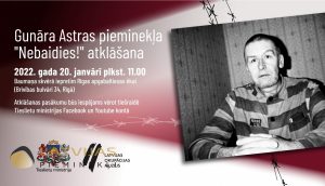 Gunāram Astram veltīts piemineklis «Nebaidies!»